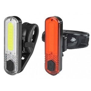 Zestaw oświetlenia Azimut COB JY-6056 10 LED aku USB 1