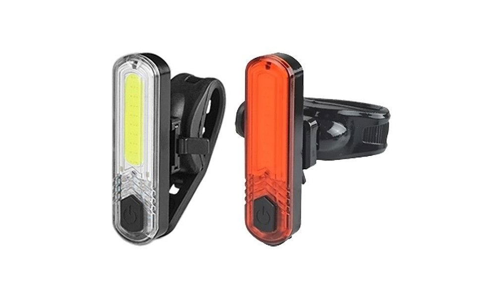 Zestaw oświetlenia Azimut COB JY-6056 10 LED aku USB