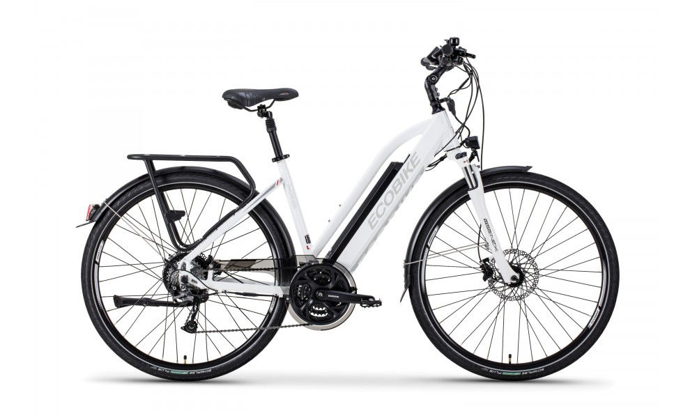 Rower crossowy elektryczny Ecobike S-Cross L white 2019-bateria 10,4 LG