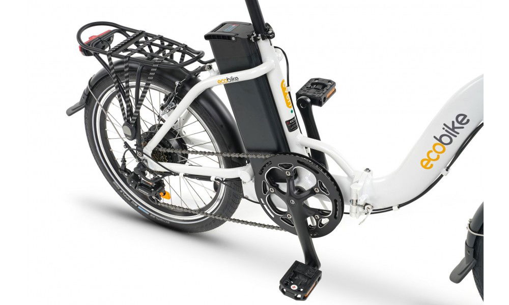 Rower składany elektryczny Ecobike Even White 16AH LG 