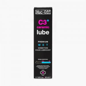 Olej Muc-Off C3 wet ceramic lube do łańcucha 120ml-warunki mokre 1