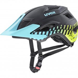 Kask rowerowy Uvex Access czarno-niebieski