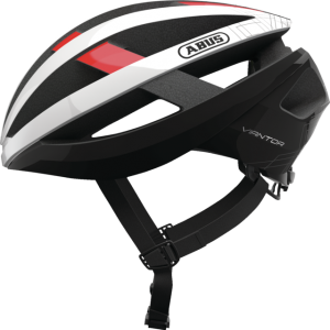 Kask rowerowy Abus Viantor biało-czerwony