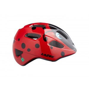 Kask rowerowy Lazer Pnut KinetiCore - czerwony-czarny 1