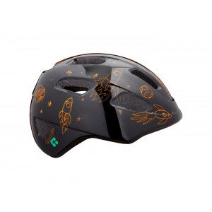 Kask rowerowy Lazer Pnut KinetiCore - czarny-brązowy 1