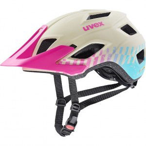 Kask rowerowy Uvex Access różowy wzór