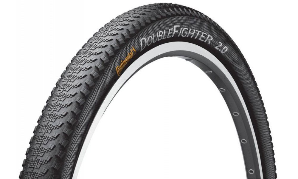 Opona Double Fighter III 20x1.75 czarna drut 520g