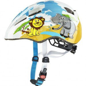 Kask rowerowy dziecięcy Uvex Kid 2 - żółto-niebieski 1