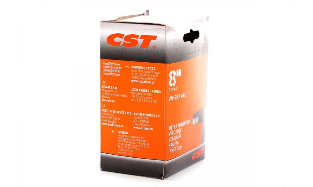 Dętka CST 8 1/2x2L WH767 90 stopni AV TB-CS132H