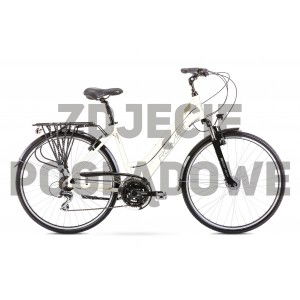 Rower trekkingowy Romet Gazela 26 3 CS 2024 biało-złoty