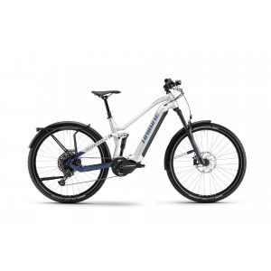 Rower trekkingowy elektryczny Haibike Adventr FS 9 2023 - srebrny-niebieski