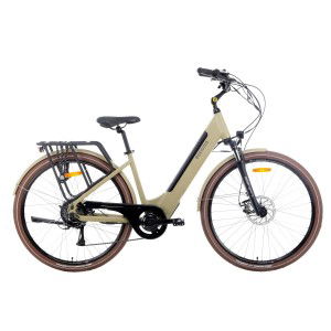 Rower trekkingowy elektryczny Ecobike X-City - cappuccino 1