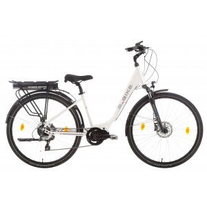 Rower miejski elektryczny M-Bike eCity 828 Lady - biały 1