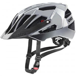 Kask rowerowy Uvex Quatro - szaro-czarny 1