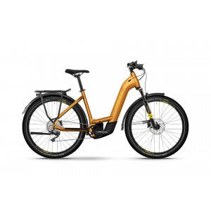 Rower trekkingowy elektryczny Haibike Trekking 8 Low 2024 - żółty