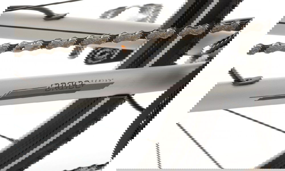 Rower crossowy Romet Orkan 7 M - srebrny-szary