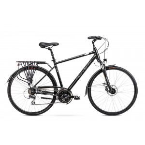 Rower trekkingowy Romet Wagant 4 - czarno-biały