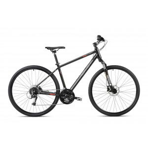 Rower crossowy Romet Orkan 4 M Lite - czarno-czerwony