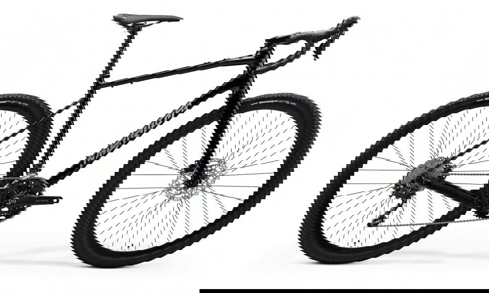 Rower gravel Merida Silex 400 2024 - czarno-srebrny