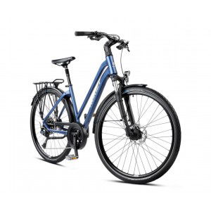 Rower trekkingowy Romet Gazela 7 CS 2024 - granatowo-beżowy 2