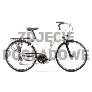 Rower trekkingowy Romet Gazela 7 2024 - biały-złoty 1