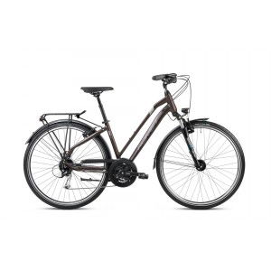 Rower trekkingowy Romet Gazela 7 2024 - ciemnobrązowo-szary 1