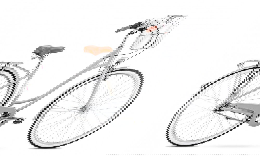 Rower miejski Romet Pop Art Lux 2024 - szary