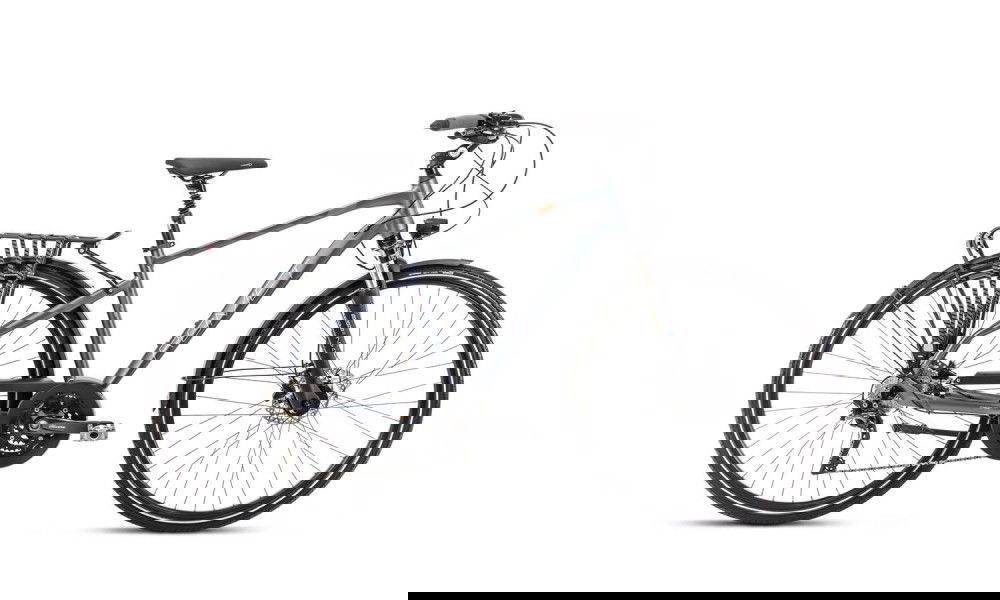 Rower trekkingowy Romet Wagant 10 2024 - grafitowo-ciemnozłoty