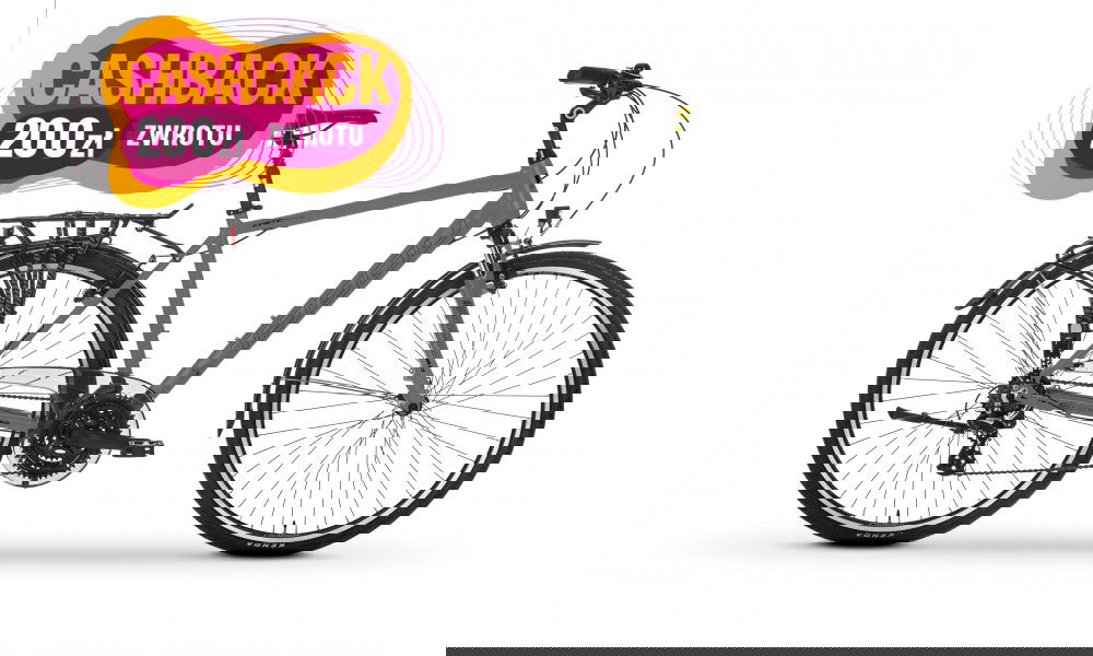 Rower trekkingowy Tabou Kinetic 2.0 2024 - szaro-czarny