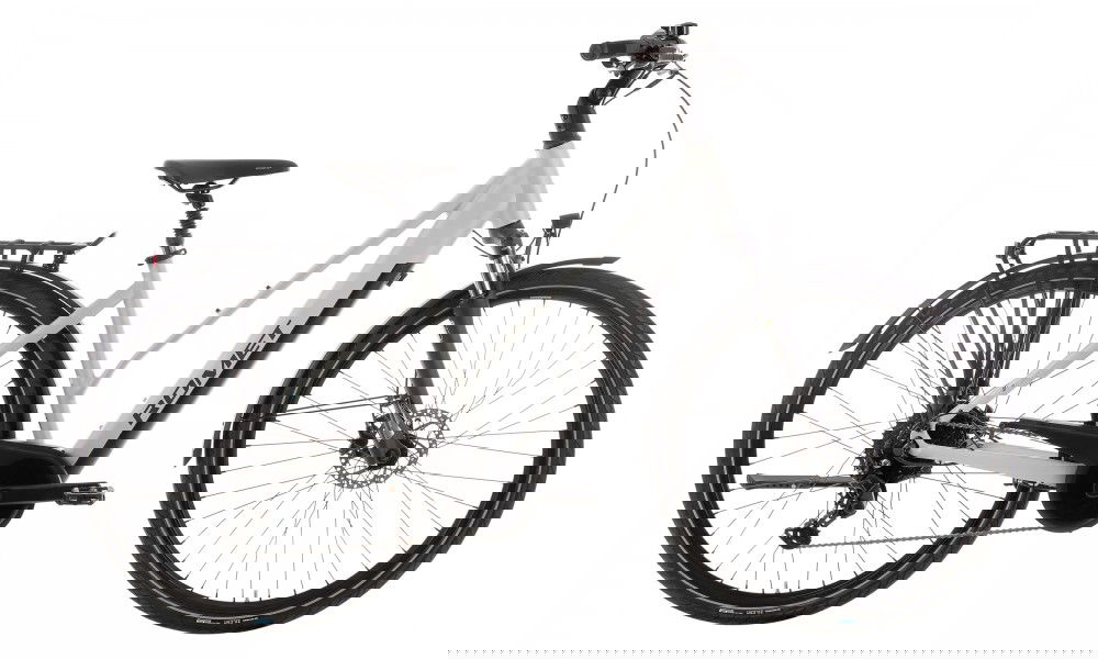 Rower trekkingowy elektryczny Romet Gazela 2.0 2024 - srebrny