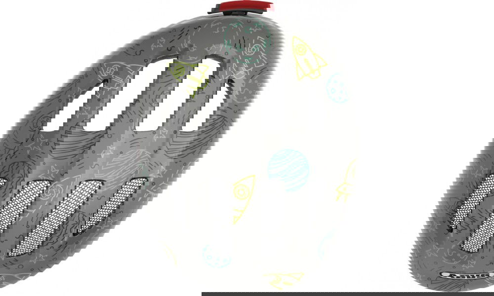 Kask rowerowy Abus Smiley 3.0 LED - szary