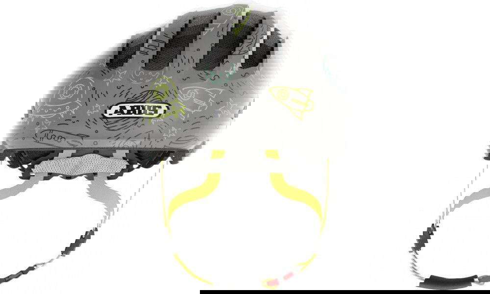 Kask rowerowy Abus Smiley 3.0 LED - szary