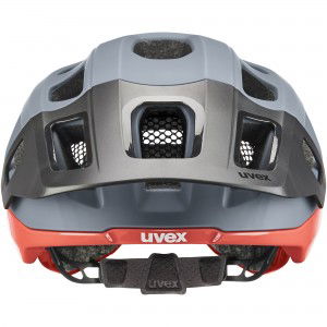Kask rowerowy Uvex React  - szaro-pomarańczowy 2