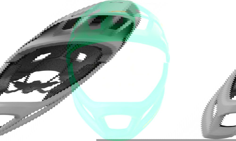 Kask dziecięcy Abus YouDrop FF Full Face MTB - zielony