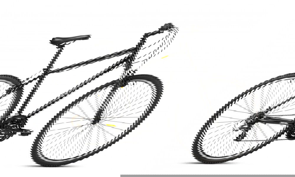 Rower crossowy Romet Orkan M Lite  - czarno-złoty