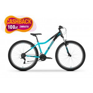 Rower młodzieżowy Tabou Venom 1.0 W 27,5 2025 - czarno-turkusowy 1