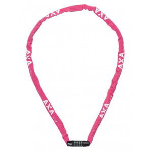Zamek rowerowy AXA Chain Rigid RCC 120cm/35mm szyfr - różowy 1