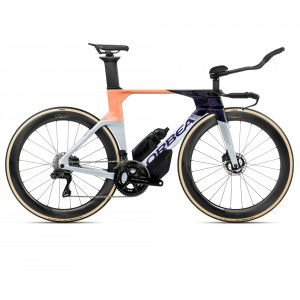 Rower triathlonowy Orbea Ordu M10iLTD 2025 - srebrno-fioletowo-pomarańczowy 1