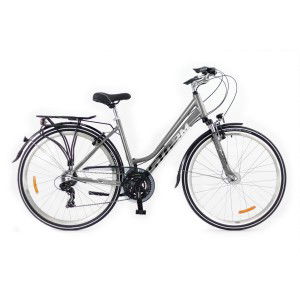 Rower trekkingowy Storm Marathon 2.0 Lady - srebrny-biały 1