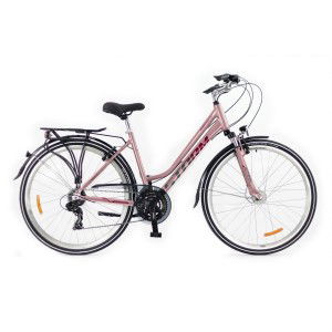 Rower trekkingowy Storm Marathon 2.0 Lady - różowy 1