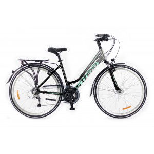 Rower trekkingowy Storm Marathon 6.0 Lady - czarny-srebrny 1
