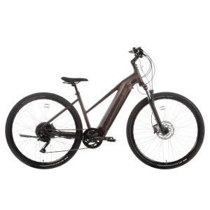 Rower crossowy elektryczny Unibike Falcon Lady 2024 - ciemnozielony 1