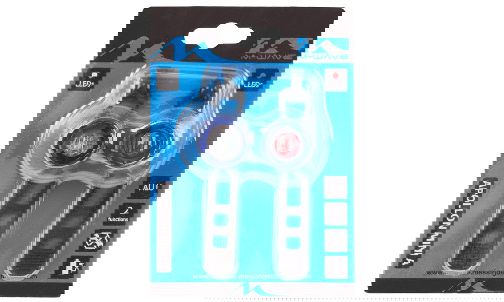 Lampa rowerowa zestaw M-Wave Apollon Mini A 2-funkcje