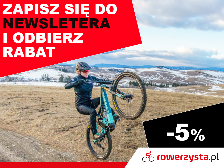 rabat -20zł na zapis do newslettera rowerzysta.plakcesoriów